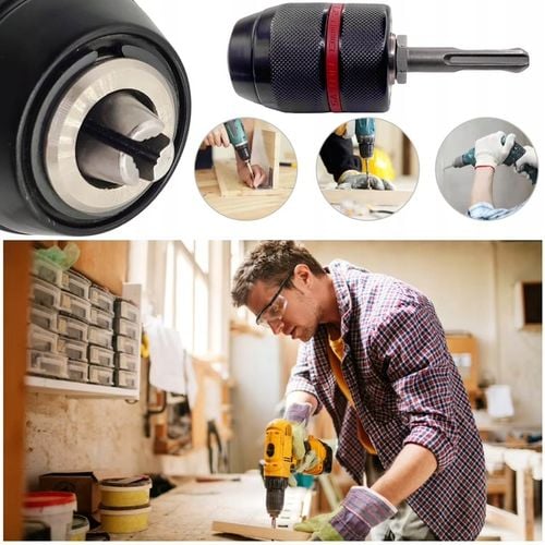 UCHWYT WIERTARSKI SAMOZACISKOWY UCHWYT DO WIERTARKI SDS PLUS 1/2" na Arena.pl