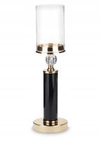 CZARNY ZŁOTY ŚWIECZNIK GLAMOUR 43CM