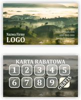 Karty stałego klienta RABATOWE 120 szt TWOJE LOGO NAPIS PERSONALIZOWANE