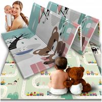 MATA PIANKOWA EDUKACYJNA SKŁADANA DLA DZIECI DWUSTRONNA 200x150 PIANKA XPE