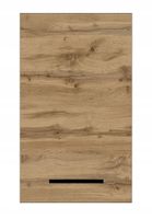 Szafka łazienkowa wisząca 30 cm x 60 cm / dąb wotan / szara / z półką