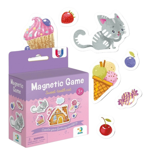 Gra Magnetyczna Słodki Kotek 20 El. Magnesów Zestaw Gra Planszowa 200233 na Arena.pl