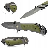 Nóż RATOWNICZY Scyzoryk Składany Zbijak TAKTYCZNY