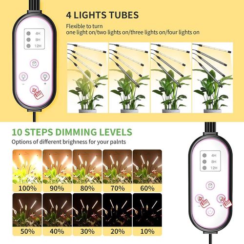 Lampa do roślin domowych 120W 4 tryby LED na Arena.pl