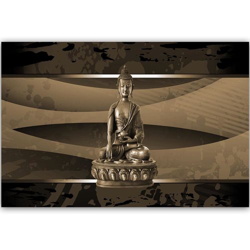 Obraz na płótnie - Canvas, Budda na abstrakcyjnym tle 90x60 na Arena.pl