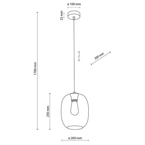 lampa wisząca elio transparent 4339 tk lighting na Arena.pl