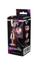 gleaming love rose gold plug small