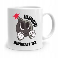 Dla Dja Muzyka Kubek Uwaga Bombowy Dj Prezent Z Nadrukiem Ze Zdjęciem