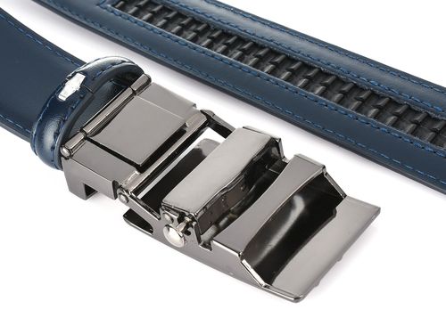 BELTIMORE granatowy pasek męski ze skóry naturalnej A26 na Arena.pl