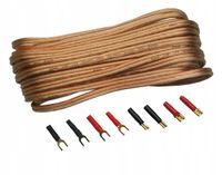 2 x Sinuslive L-1,5-10 kabel głośnikowy 10m konektory