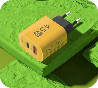 SZYBKA ŁADOWARKA SIECIOWA USB TYPE-C GaN 45W QC 3.0 PD do TELEFONU LAPTOPA na Arena.pl