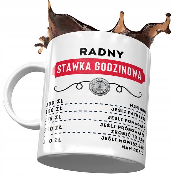 Dla Radnego Kubek Na Urodziny Imieniny Na Prezent Z Nadrukiem Ze Zdjęciem zdjęcie 1