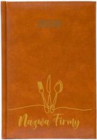 Kalendarz A5 2026 tygodniowy KSIĄŻKOWY PLANER NAZWA FIRMY RESTAURACJA BAR