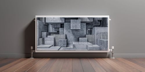 Osłona MAGNETYCZNA Kaloryfera Betonowe Bloki Efekt 3D 100cm x 60cm na Arena.pl