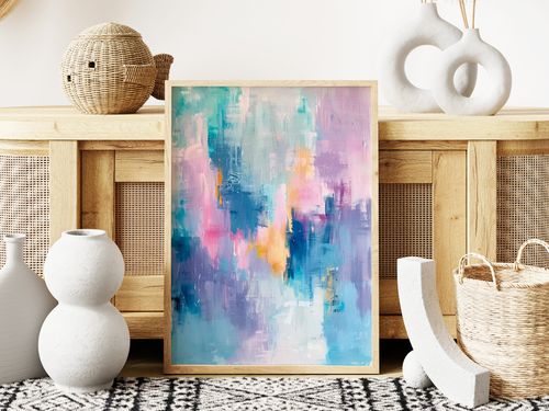 Plakat abstrakcja malarska 70x100 cm na Arena.pl