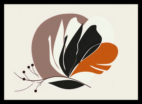 Plakat 35x25cm Elegancja Roślinna na Arena.pl