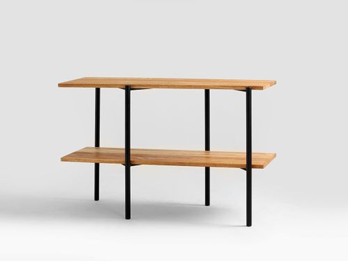 Konsola RAVE SOLID WOOD 110 - dąb, czarny na Arena.pl