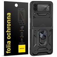 ETUI PANCERNE CAMRING DO GALAXY Z FLIP 4 + FOLIA