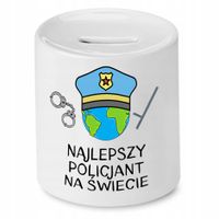 Skarbonka Dla Policjanta Najlepszy Policjant Z Nadrukiem Ze Zdjęciem