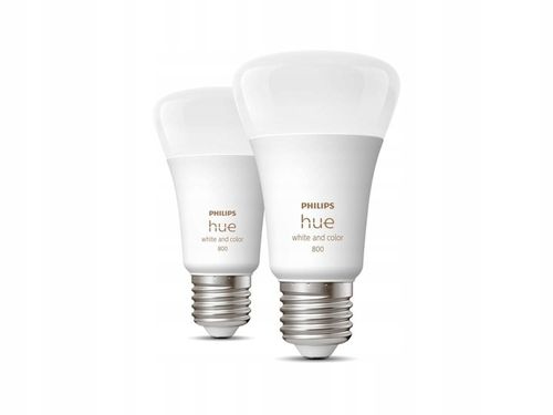 Żarówki Philips Hue color A60 E27 9 W 806 lm 2 szt. na Arena.pl