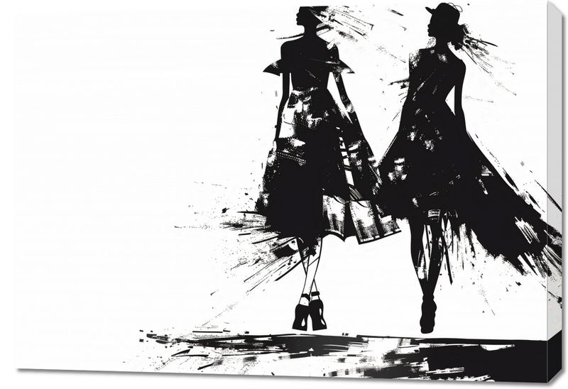 Obraz 100x70cm Atramentowy Przerys zdjęcie 1