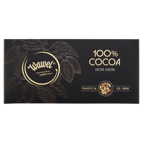 3x Czekolada Gorzka Ekstra Bez Dodatku Cukru Premium 100% cocoa 80g Wawel na Arena.pl