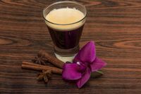 FOTOTAPETA kuchenna KAWA FIOLETOWY KWIAT 380x256