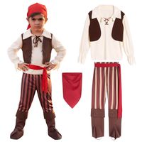 Strój Pirata Kostium Piracki dla Chłopca Przebranie Karnawał Rozmiar L 120/130