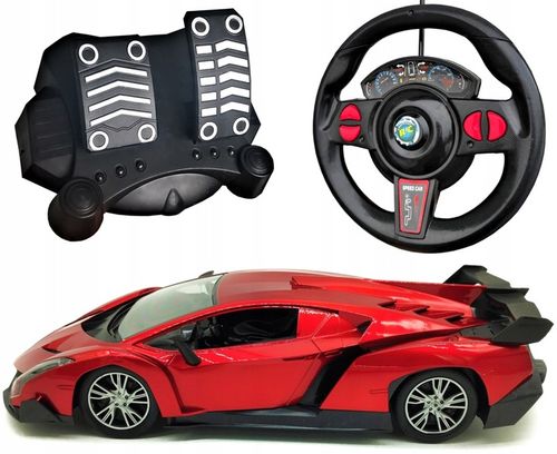SAMOCHÓD ZDALNIE STEROWANY AUTO NA PILOTA DUŻY MAX PEDAŁY I KIEROWNICA na Arena.pl