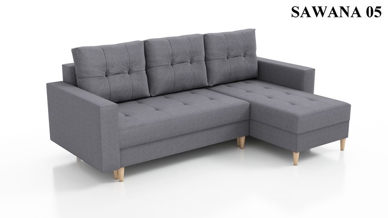 Narożnik rozkładany SCANDI na sprężynach, pojemnik zdjęcie 23