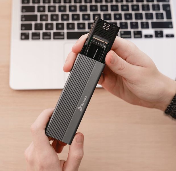 Obudowa na dysk SSD NVME PCIe M.2 USB-C 3.2 GEN2 Adapter Kieszeń M2 Reagle zdjęcie 4