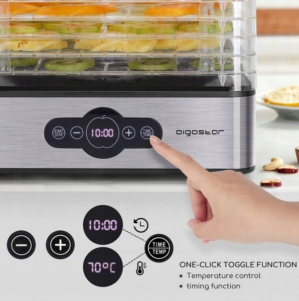 SUSZARKA DO GRZYBÓW WARZYW OWOCÓW ZIÓŁ TIMER 5 SIT zdjęcie 9