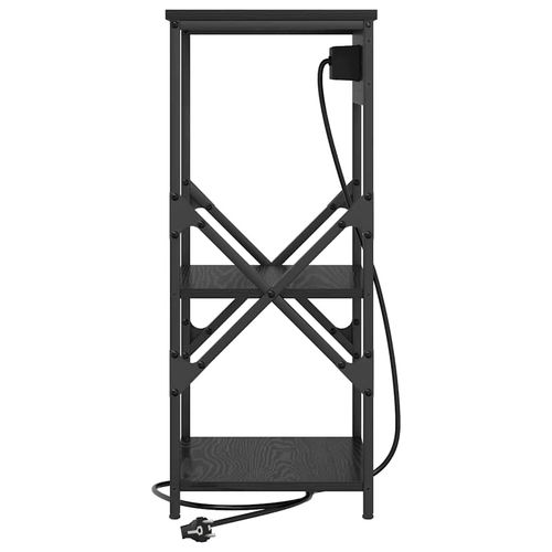 Szafka Nocna Czarny dąb 41 x 31 x 76 cm Materiał drewnopochodny na Arena.pl