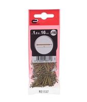 Gwoździe 1,5x16mm 160 szt. łeb kulisty mosiądz fra