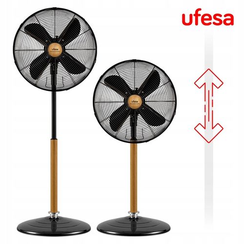 WENTYLATOR STOJĄCY UFESA WIATRAK PODŁOGOWY CICHY MOCNY METALOWY 50W 40CM na Arena.pl