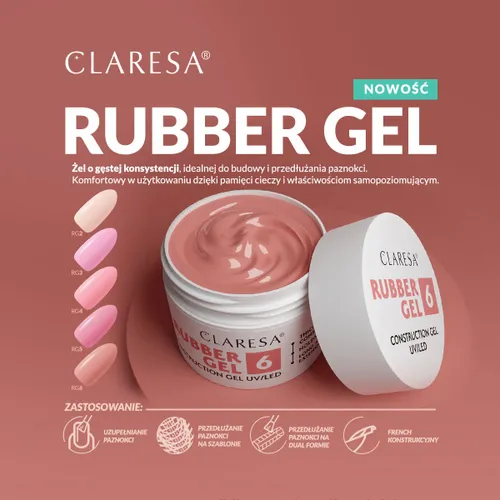 Claresa Rubber Gel Budujący 45g na Arena.pl