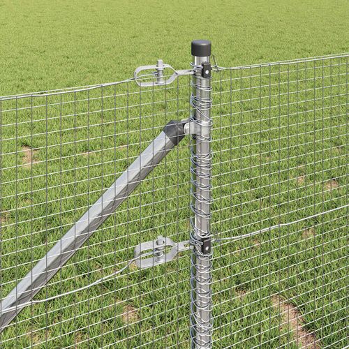 Ogrodzenie z słupkami Srebrny 0.8 x 100 m Stal na Arena.pl