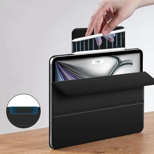 Etui Tech-Protect Smartcase Magnetic na iPad Air 13” 2024 / 2025 - czarne na Arena.pl