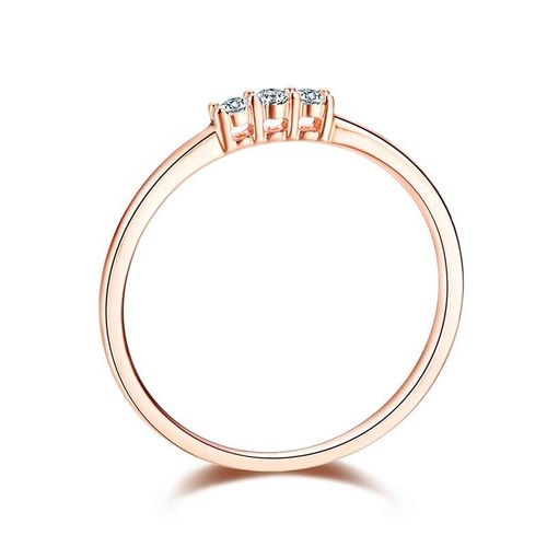 Złoty pierścionek PRD5430 - Diament na Arena.pl