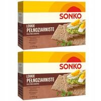 Sonko Pieczywo chrupkie Lekkie pełnoziarniste 170 g (32 sztuki) x 2 sztuk