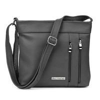 Torebka Skórzana Szara Listonoszka Damska Beltimore X95