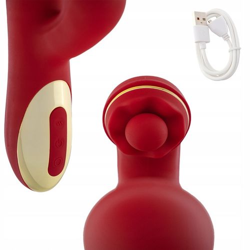 Wibrator Damski Duży Obrotowo Posuwisty Masażer 10 Trybów Wibracji 3w1 na Arena.pl