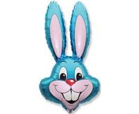 balon 3szt  foliowy 24" fx - "rabbit" niebieski 901589a