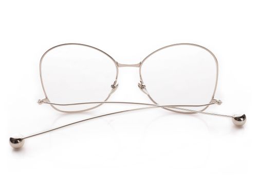srebrne okulary zerówki oversize na Arena.pl