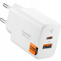 Ładowarka sieciowa Spigen Essential EE202EU 20W USB-C/USB-A biały