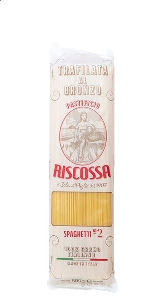PASTIFICIO RISCOSSA Makaron Spaghetti Bronzo. Makaron z matrycy z brązu 500 g zdjęcie 1