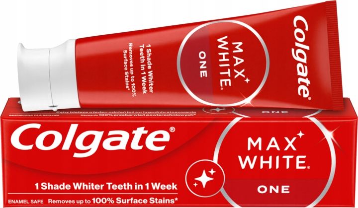 COLGATE MAX WHITE ONE PASTA DO ZĘBÓW WYBIELAJĄCA 75 ML zdjęcie 1