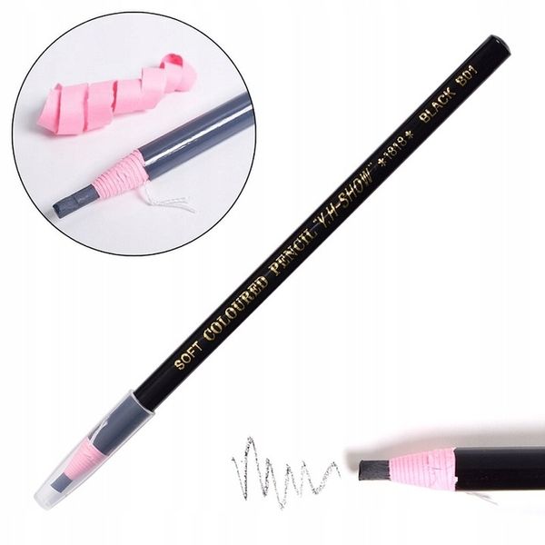 Kredka do rysunku makijażu permanentnego czarna Prima Derma zdjęcie 1