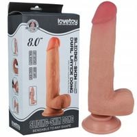 Dildo Penis Realistyczny Na Przyssawce 20cm Z Jądrami Wodoodporny