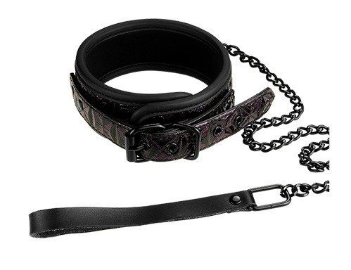 Stylowa Regulowana Obroża Ze Smyczą - Blaze Collar And Leash Purple na Arena.pl